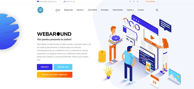 Webaround - Creare platforma online.
